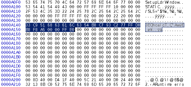 HexEditor after asm added